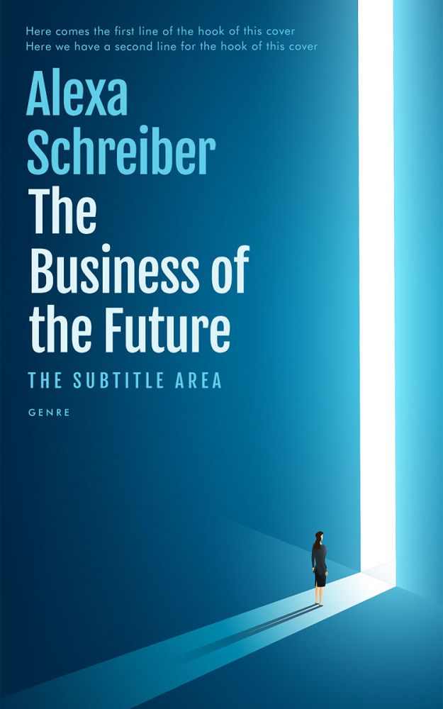Front view of Atoll #34670 - Premade Business Book Cover | BookCoverZone