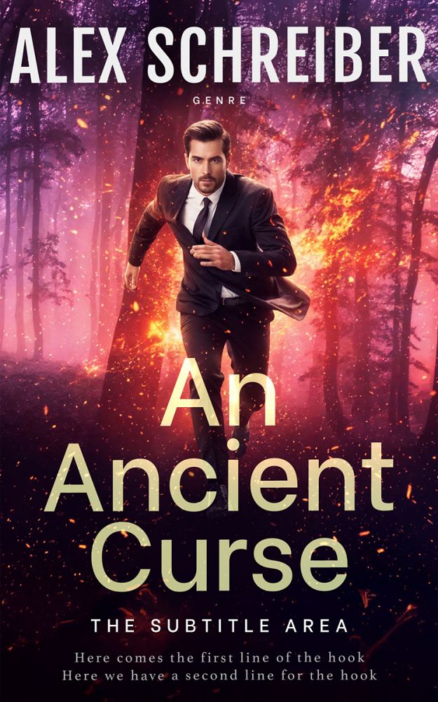 Front view of Petite Orchid #34884 - Premade Mystery & Thriller & Suspense Book Cover | BookCoverZone