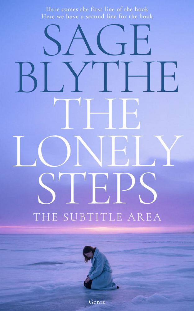 Front view of Dull Lavender #34972 - Premade Nature Book Cover | BookCoverZone