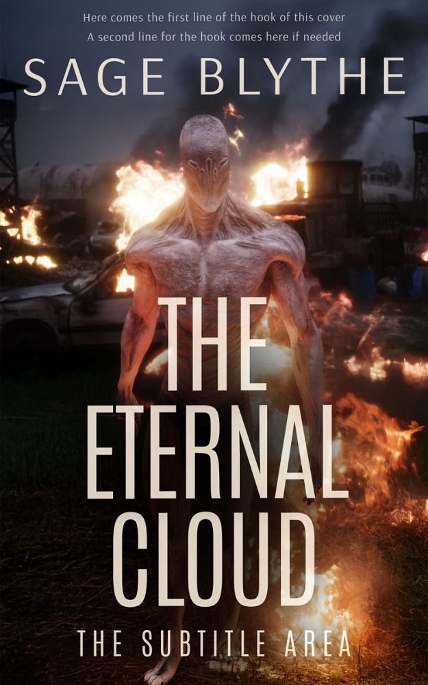 Front view of Cocoa Brown #35017 - Premade Apocalyptica Book Cover | BookCoverZone