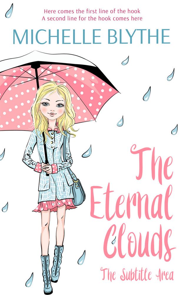 Front view of Rose Fog #35050 - Premade Abstract Book Cover | BookCoverZone