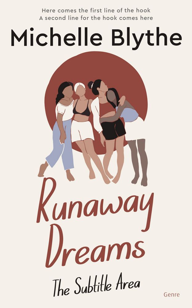 Front view of Pampas #35057 - Premade Abstract Book Cover | BookCoverZone