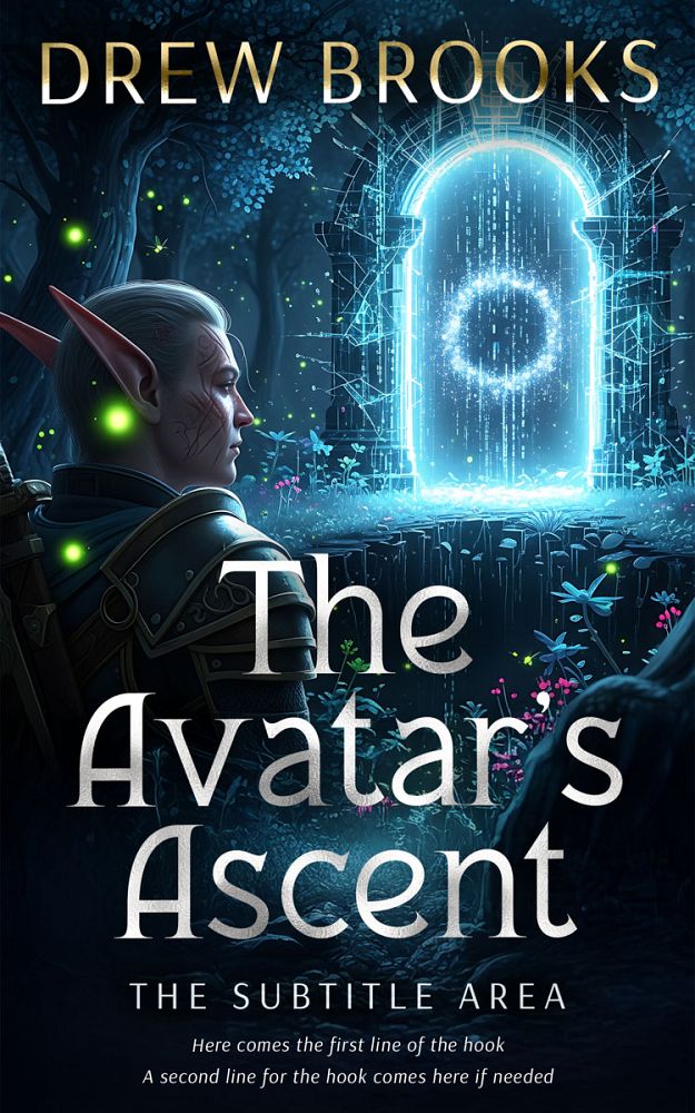 Front view of Firefly #35105 - Premade LitRPG Book Cover | BookCoverZone