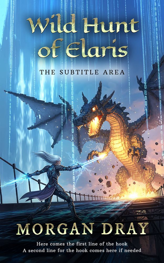 Front view of Ebony Clay #35128 - Premade LitRPG Book Cover | BookCoverZone