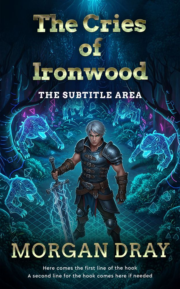 Front view of Firefly #35133 - Premade LitRPG Book Cover | BookCoverZone