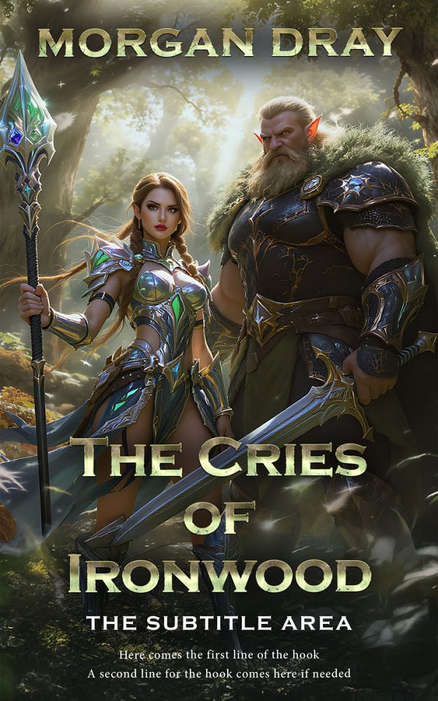 Front view of Rangitoto #35143 - Premade LitRPG Book Cover | BookCoverZone