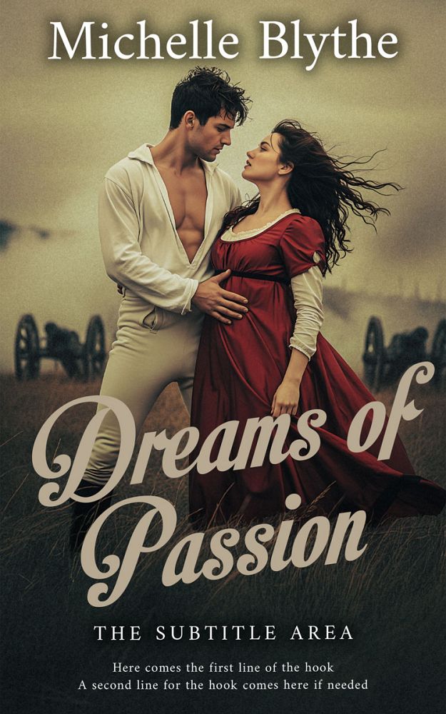 Front view of Dune #35156 - Premade Romance Book Cover | BookCoverZone
