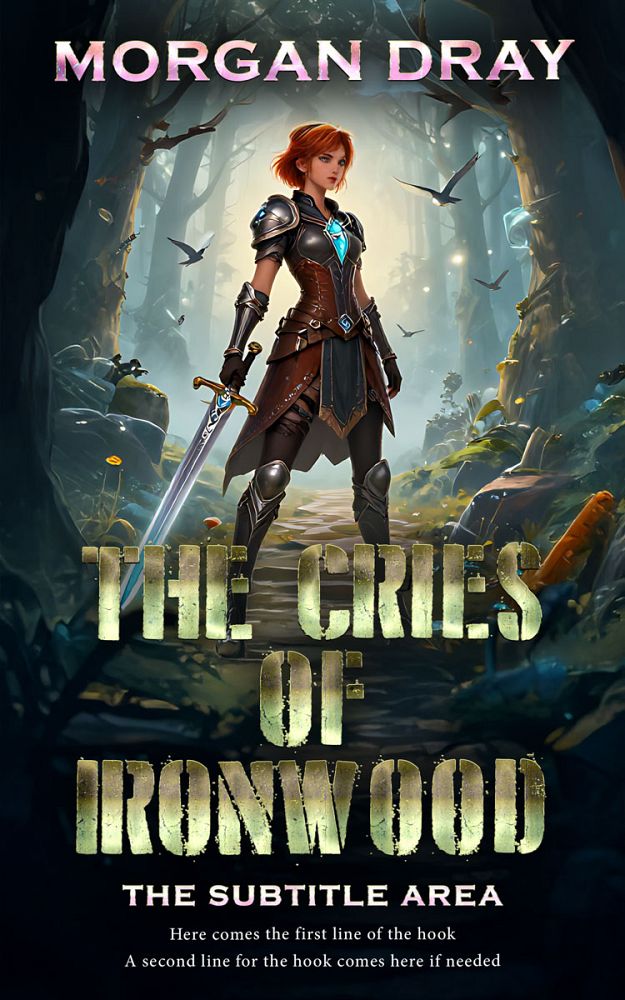 Front view of Shark #35162 - Premade LitRPG Book Cover | BookCoverZone