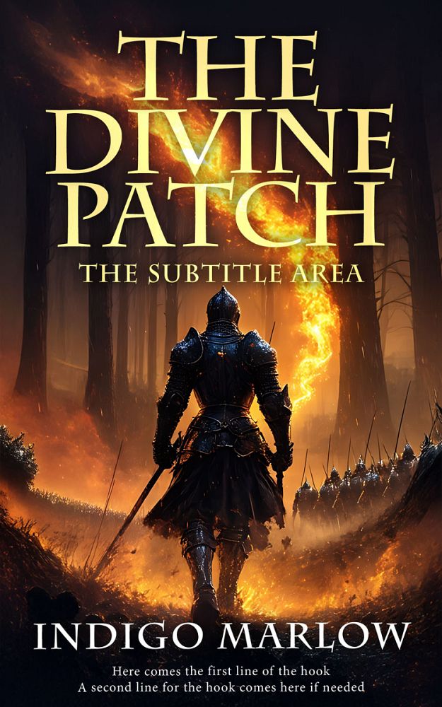 Front view of Di Serria #35183 - Premade Fantasy Book Cover | BookCoverZone