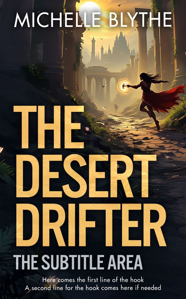 Front view of Cod Gray #35190 - Premade Fantasy Book Cover | BookCoverZone