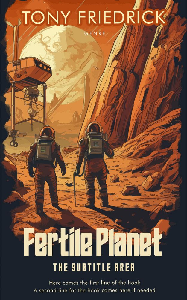 Front view of Copper #35216 - Premade Science Fiction Book Cover | BookCoverZone