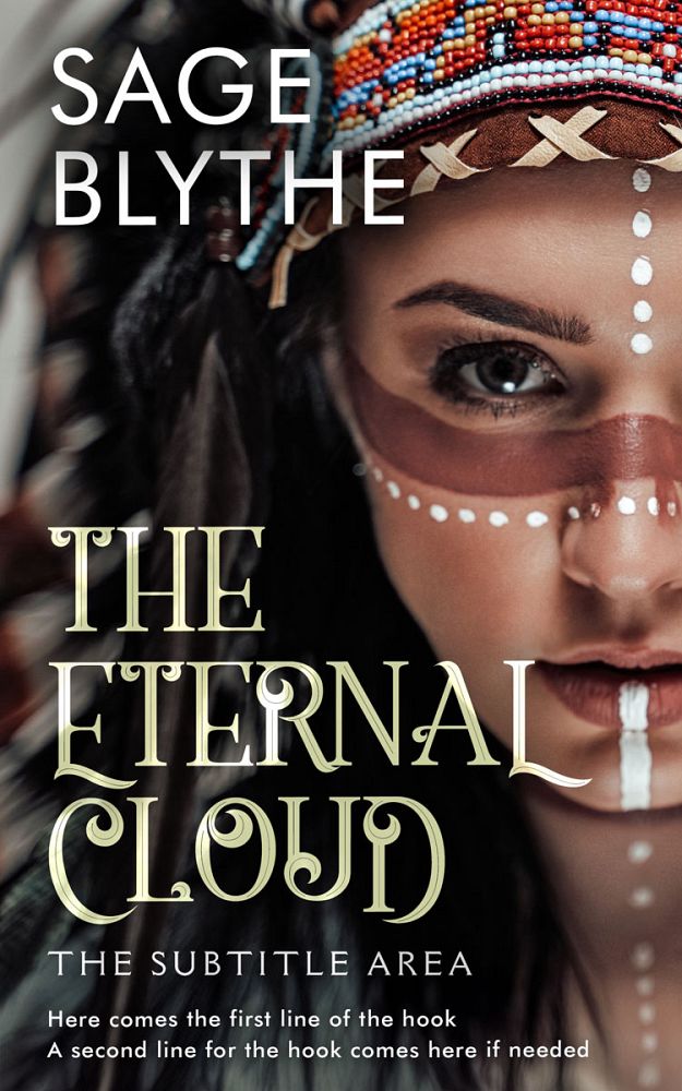 Front view of Cod Gray #35245 - Premade Western Book Cover | BookCoverZone