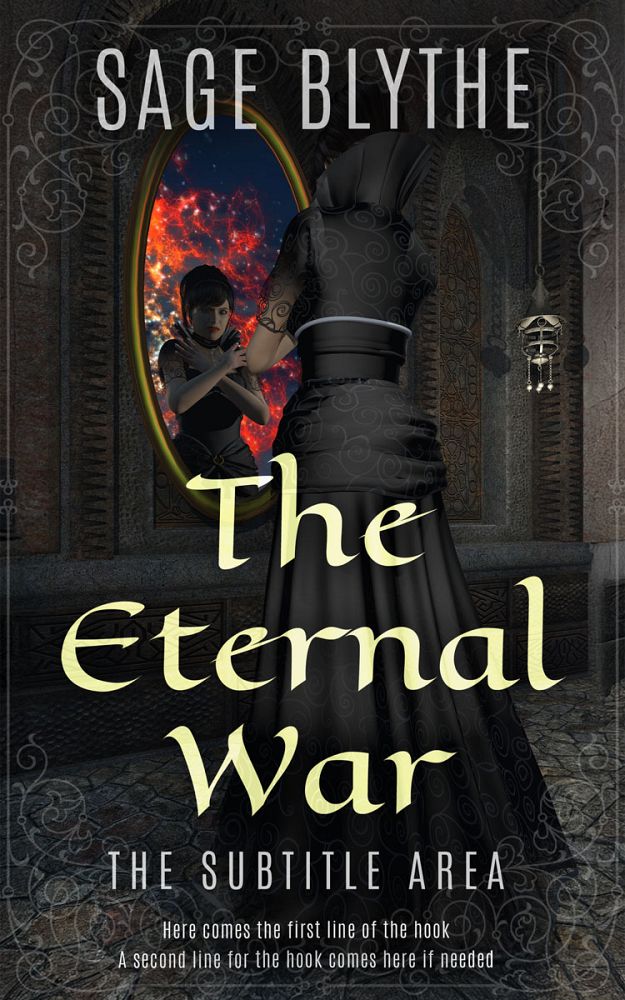 Front view of Tuatara #35296 - Premade Fantasy Book Cover | BookCoverZone