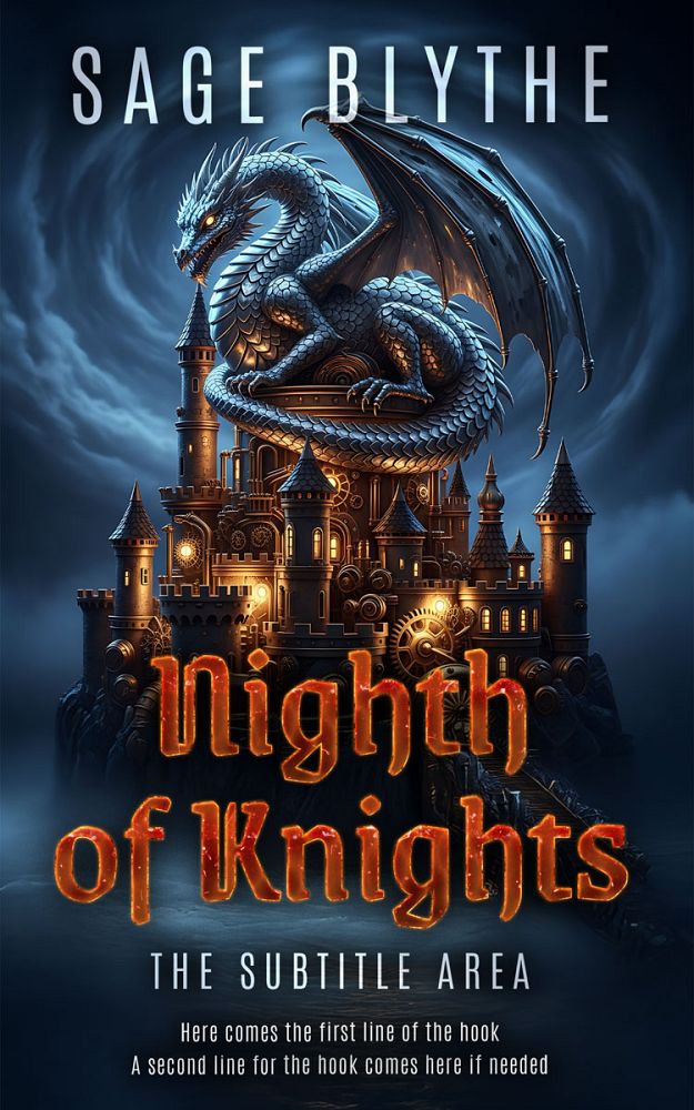 Front view of Ebony Clay #35303 - Premade Fantasy Book Cover | BookCoverZone