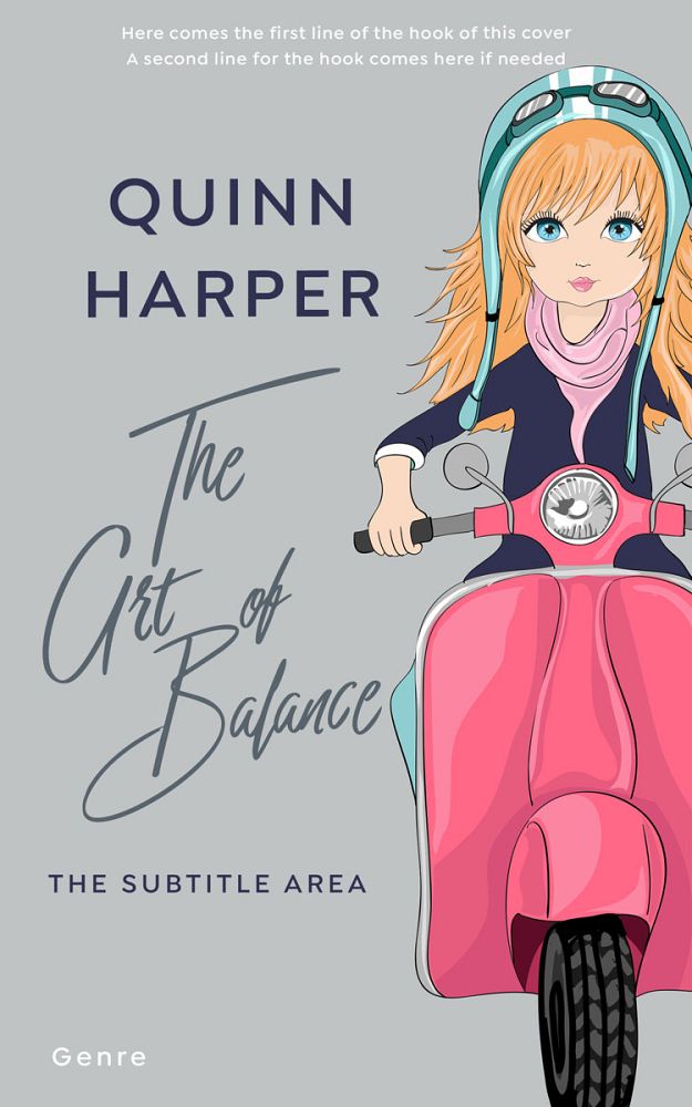 Front view of Pink Swan #35434 - Premade Chick Lit Book Cover | BookCoverZone