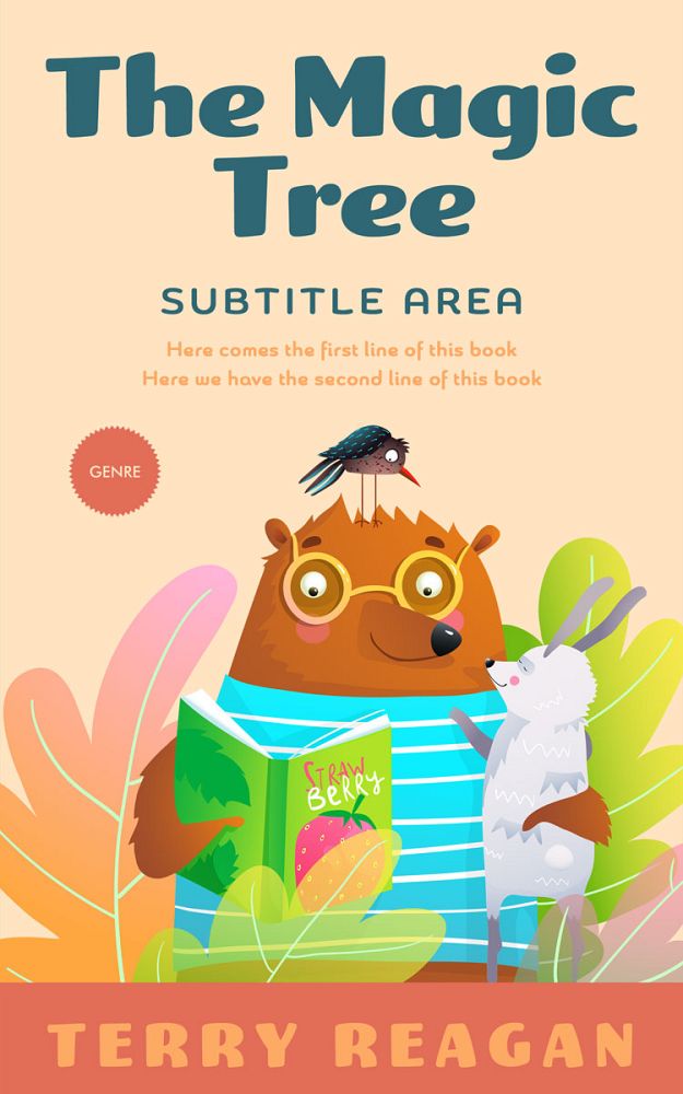 Front view of Givry #50040 - Premade Children Book Cover | BookCoverZone