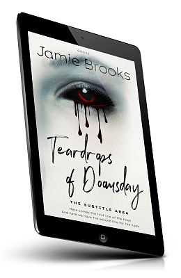 book cover on a tablet view
