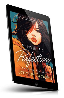 book cover on a tablet view
