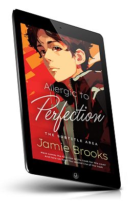 book cover on a tablet view