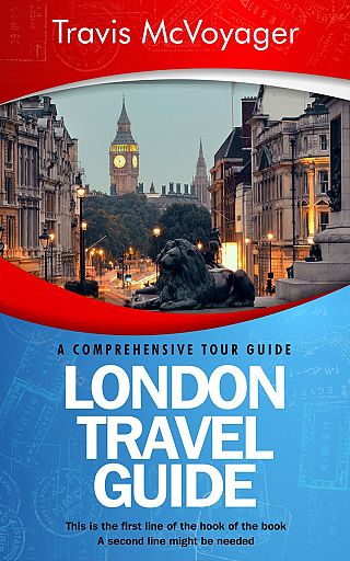 3D mockup of Steel Blue #0077 - Premade Travel Book Cover | BookCoverZone
