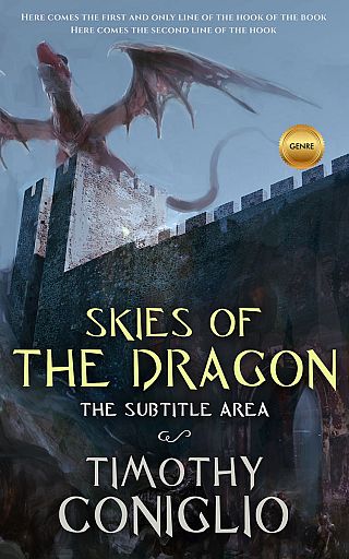 3D mockup of Shark #1650 - Premade Fantasy Book Cover | BookCoverZone