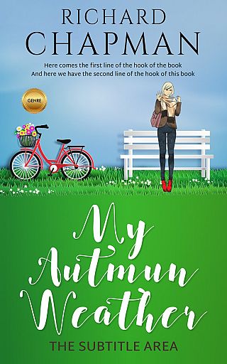 3D mockup of Forest Green #2308 - Premade Chick Lit Book Cover | BookCoverZone