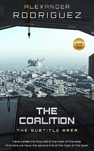 3D mockup of Shark #2381 - Premade Science Fiction Book Cover | BookCoverZone