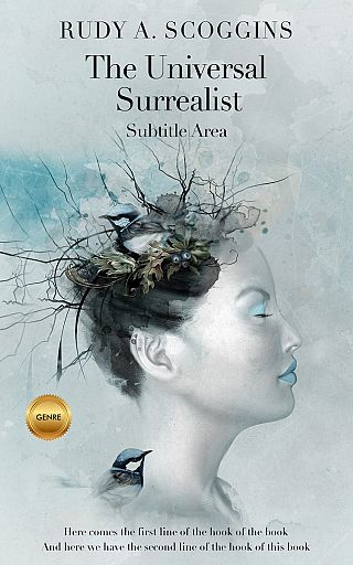 3D mockup of Tiara #2519 - Premade Surreal Book Cover | BookCoverZone