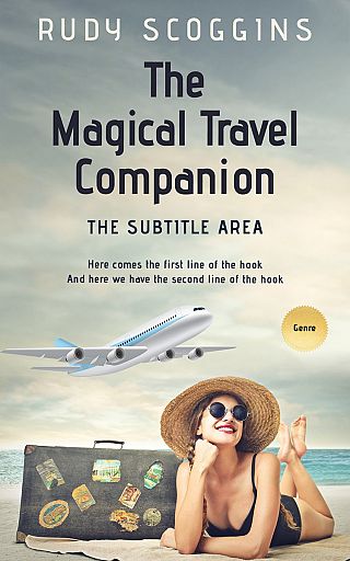 3D mockup of Kangaroo #2595 - Premade Travel Book Cover | BookCoverZone