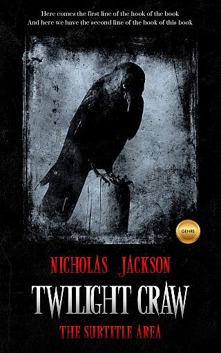 3D mockup of Dusty Gray #2648 - Premade Horror Book Cover | BookCoverZone