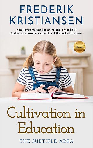 3D mockup of Ebb #2979 - Premade Education Book Cover | BookCoverZone