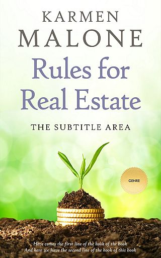 3D mockup of Thatch Green #3500 - Premade Business Book Cover | BookCoverZone