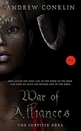 3D mockup of Zeus #3520 - Premade Fantasy Book Cover | BookCoverZone