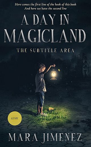 3D mockup of Mirage #3537 - Premade Children Book Cover | BookCoverZone