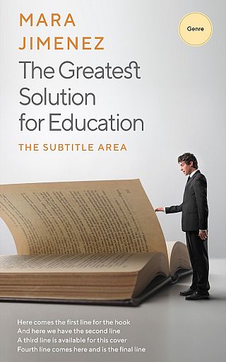 3D mockup of Timberwolf #3557 - Premade Education Book Cover | BookCoverZone