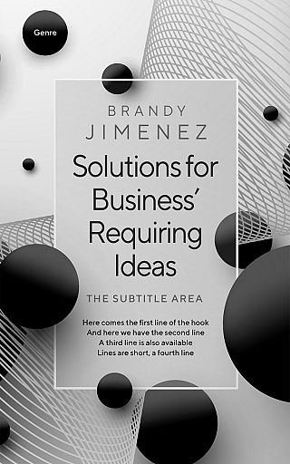 3D mockup of Silver #3649 - Premade Abstract Book Cover | BookCoverZone