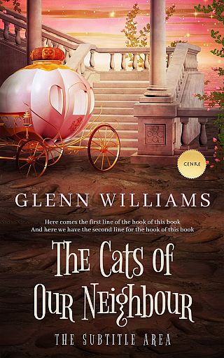 3D mockup of Petite Orchid #3697 - Premade Children Book Cover | BookCoverZone