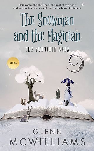 3D mockup of Pale Slate #3699 - Premade Children Book Cover | BookCoverZone