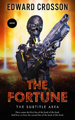 3D mockup of Gold Sand #3903 - Premade Science Fiction Book Cover | BookCoverZone