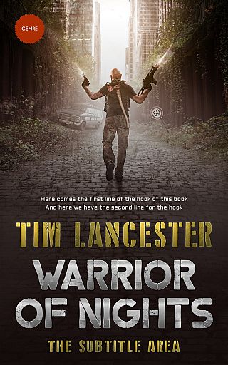 3D mockup of Cocoa Brown #3944 - Premade Action & Adventure Book Cover | BookCoverZone
