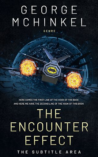 3D mockup of Ebony #4107 - Premade Science Fiction Book Cover | BookCoverZone