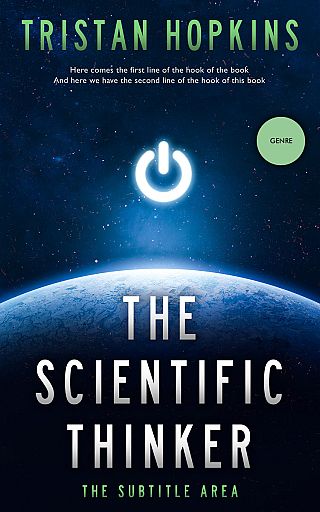 3D mockup of Black Pearl #4405 - Premade Science & Nature Book Cover | BookCoverZone
