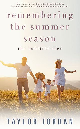 3D mockup of Satin Linen #4551 - Premade Family & Parenting Book Cover | BookCoverZone