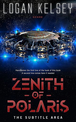 3D mockup of Ebony #4954 - Premade Science Fiction Book Cover | BookCoverZone