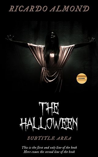 3D mockup of Cod Gray #5232 - Premade Horror Book Cover | BookCoverZone