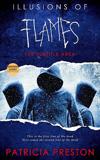 3D mockup of Black #5293 - Premade Horror Book Cover | BookCoverZone