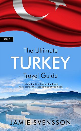 3D mockup of Danube #5390 - Premade Travel Book Cover | BookCoverZone