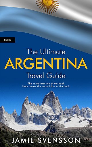 3D mockup of Chambray #5409 - Premade Travel Book Cover | BookCoverZone
