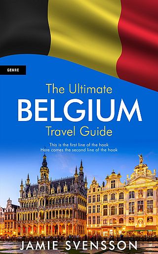 3D mockup of Denim #5431 - Premade Travel Book Cover | BookCoverZone