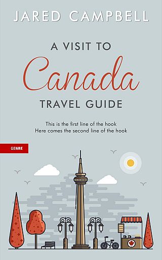3D mockup of Tiara #5458 - Premade Travel Book Cover | BookCoverZone